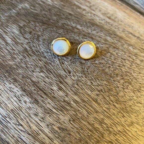 IPPOLITA 18K Gold Lollipop Mother of Pearl Stud Earrings  Ippolita 18K Gold + Mother of Pearl Stud Earrings
